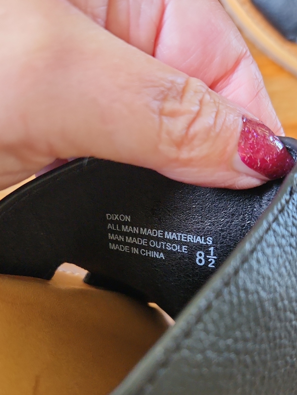 YELLOWBOX sz 8.5 dixon flat slides black vegan - Picture 7 of 11
